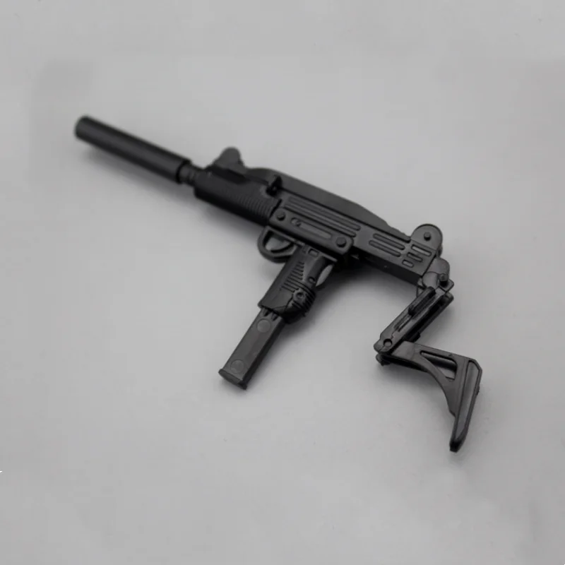 1/6 Scale Uzi Assembly Weapon Model Kit Soldier Accessories