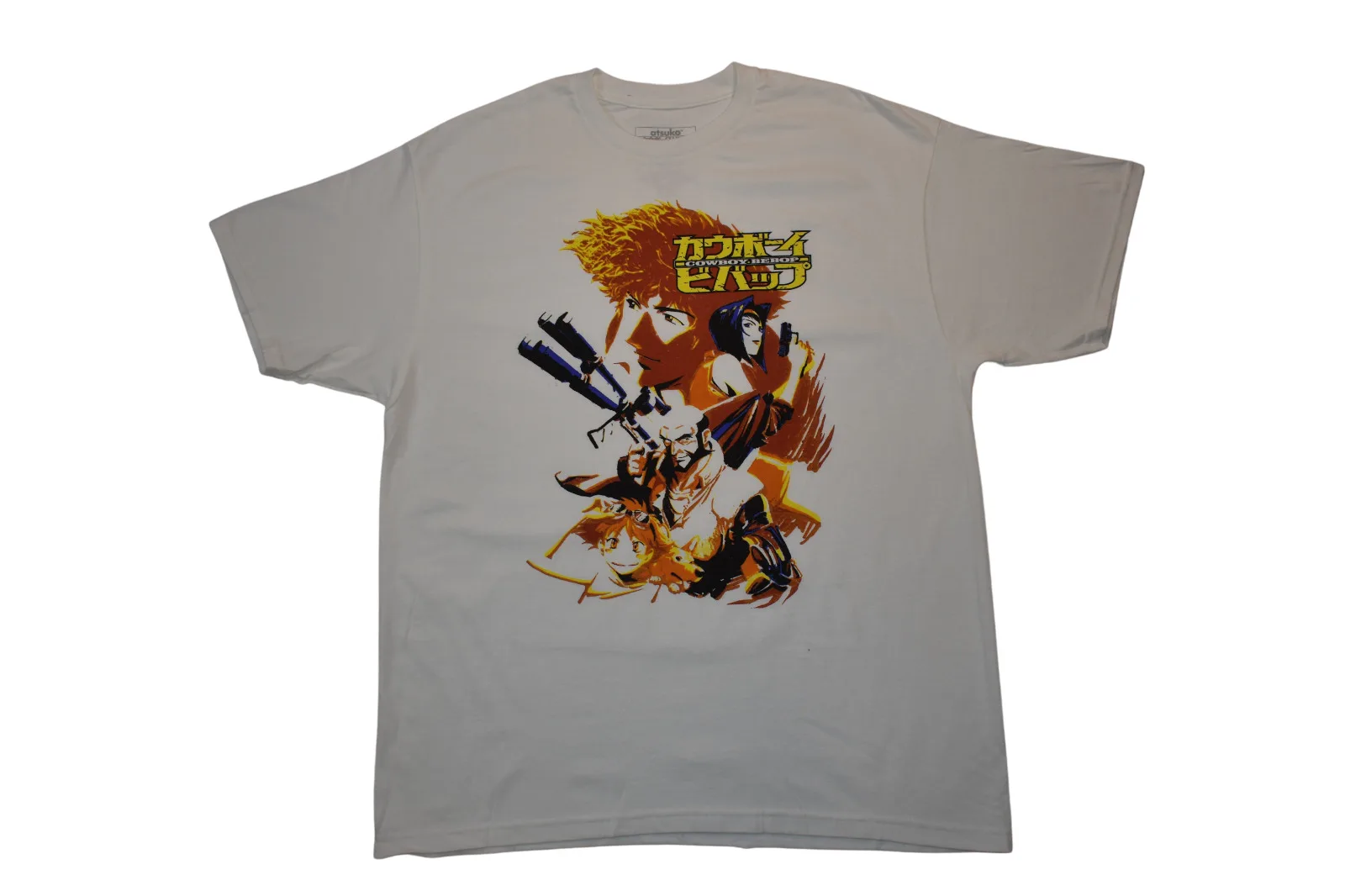 Atsuko-Camiseta de Cowboy Bebop para hombre, camisa blanca con espiga, nueva S Xl