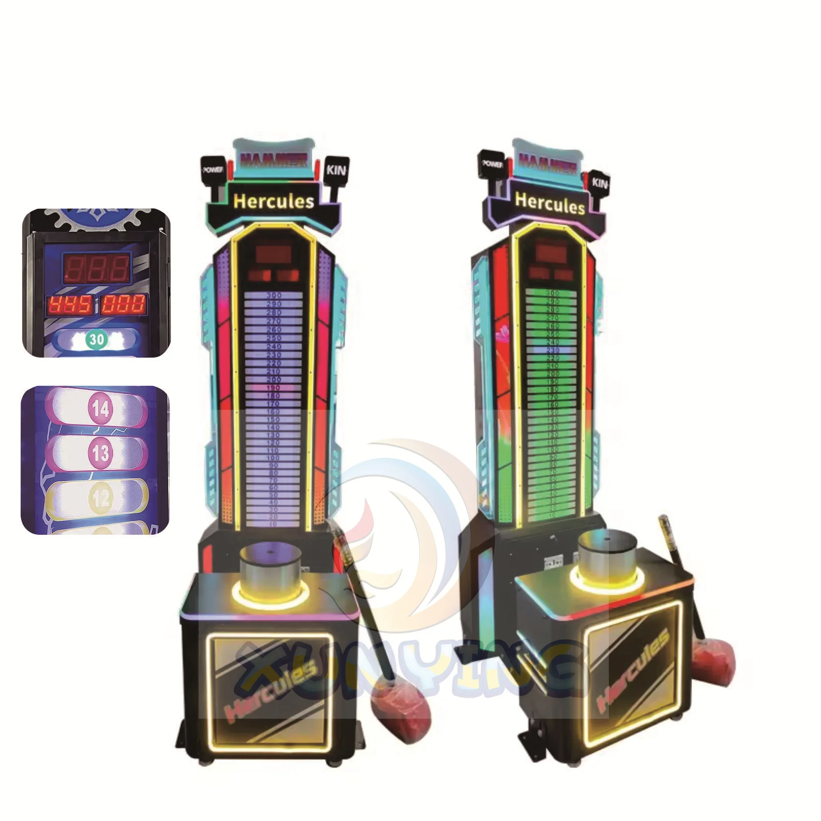 Coin Operated Ticket Redemption King of Hammer Lottery Redemption Game Machine Arcade Boxing Game Machine