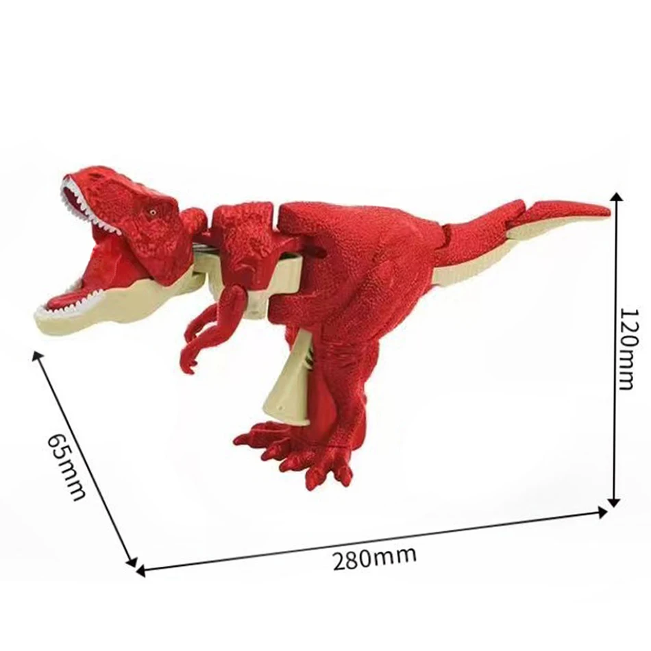 Children Decompression Dinosaur Toy Creative Battery-free Telescopic Spring Swing Dinosaur Fidget Toys Christmas Gifts for Kids