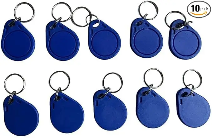 

125khz RFID Writable rewritable T5577 fob tag for RFID Writer (Pack of 10) (Bluemould3)