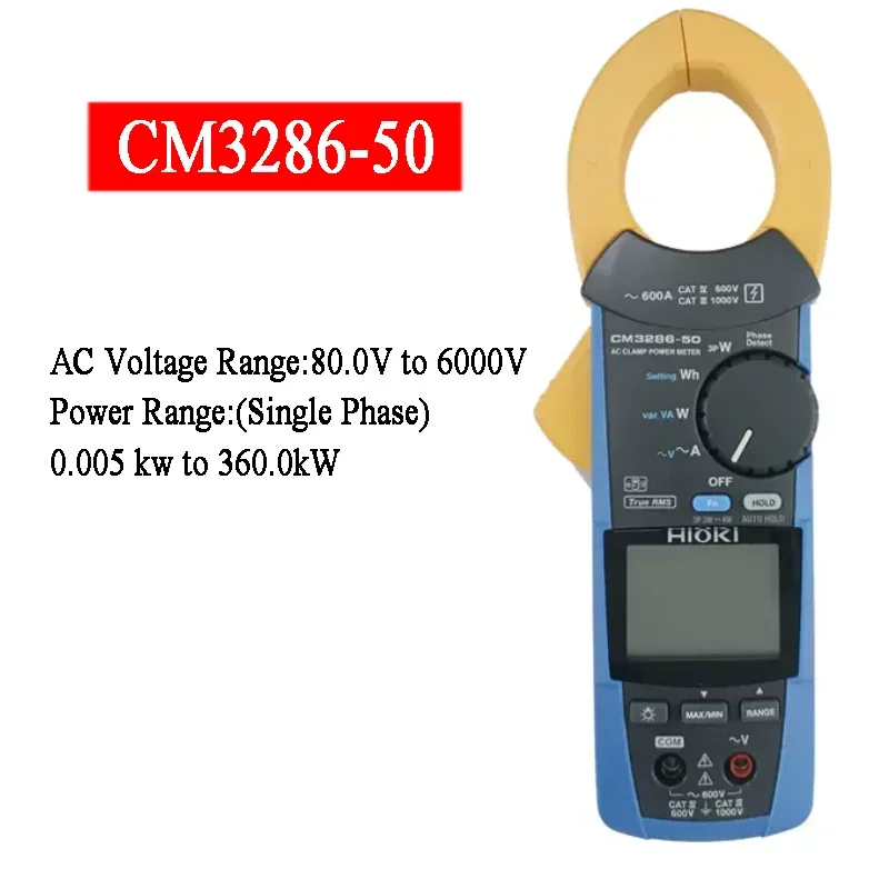 HIOKI AC Clamp Power Meter Quickly Check Current,Voltage,Power,and Power Factor Clamp Meter Replace CM3286-50 CM3286-01