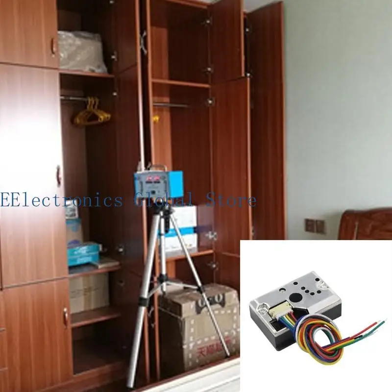 462B Rauchpartikelsensor Kompakter optischer Staubsensor mit Kabel GP2Y1010AU0F GP2Y1010AUOF