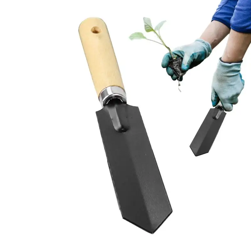 

Gardening Trowel Hand Shovel With Wood Handle Garden Spade With Hole Gardening Hand Tool For Planting Transplanting