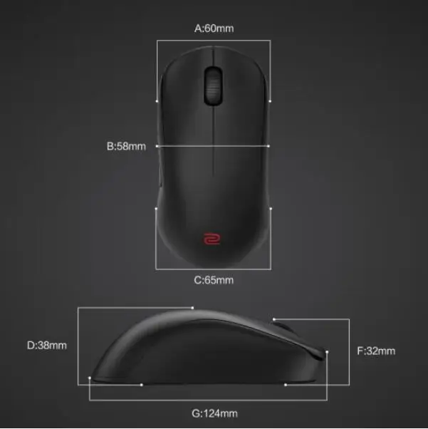 Imagem -06 - Zowie-mouse sem Fio Dual Mode Jogo Design Ergonômico u2