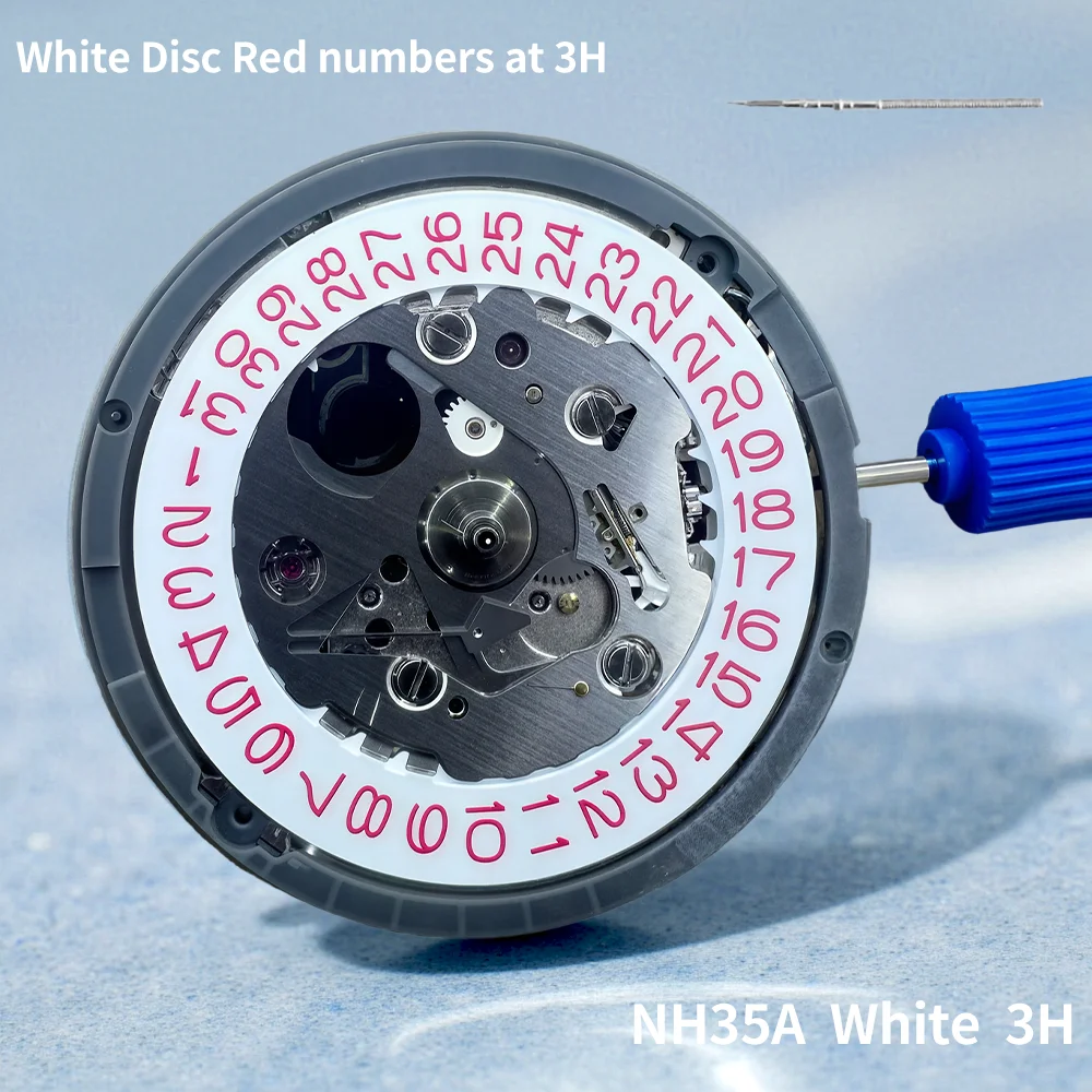 ملحقات الساعة: حركة NH35A أصلية يابانية جديدة تمامًا، حركة ميكانيكية أوتوماتيكية بالكامل، حركة NH35 #4