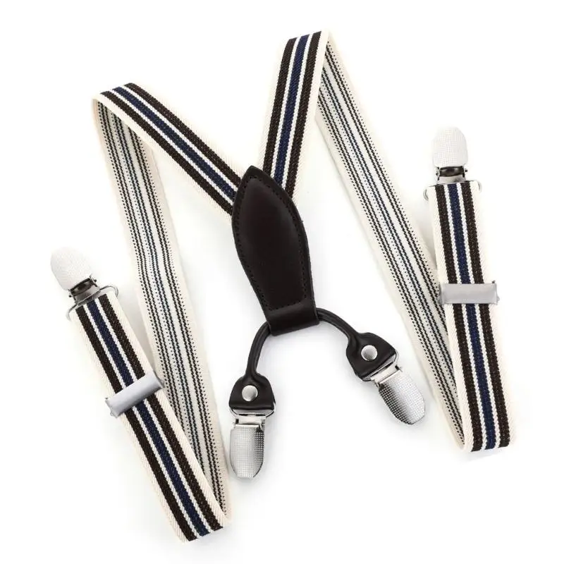 652F ファスナー弾性サスペンダー女性男性のシャツ滞在ベルト厚いサスペンダー子供のファッションアクセサリー
