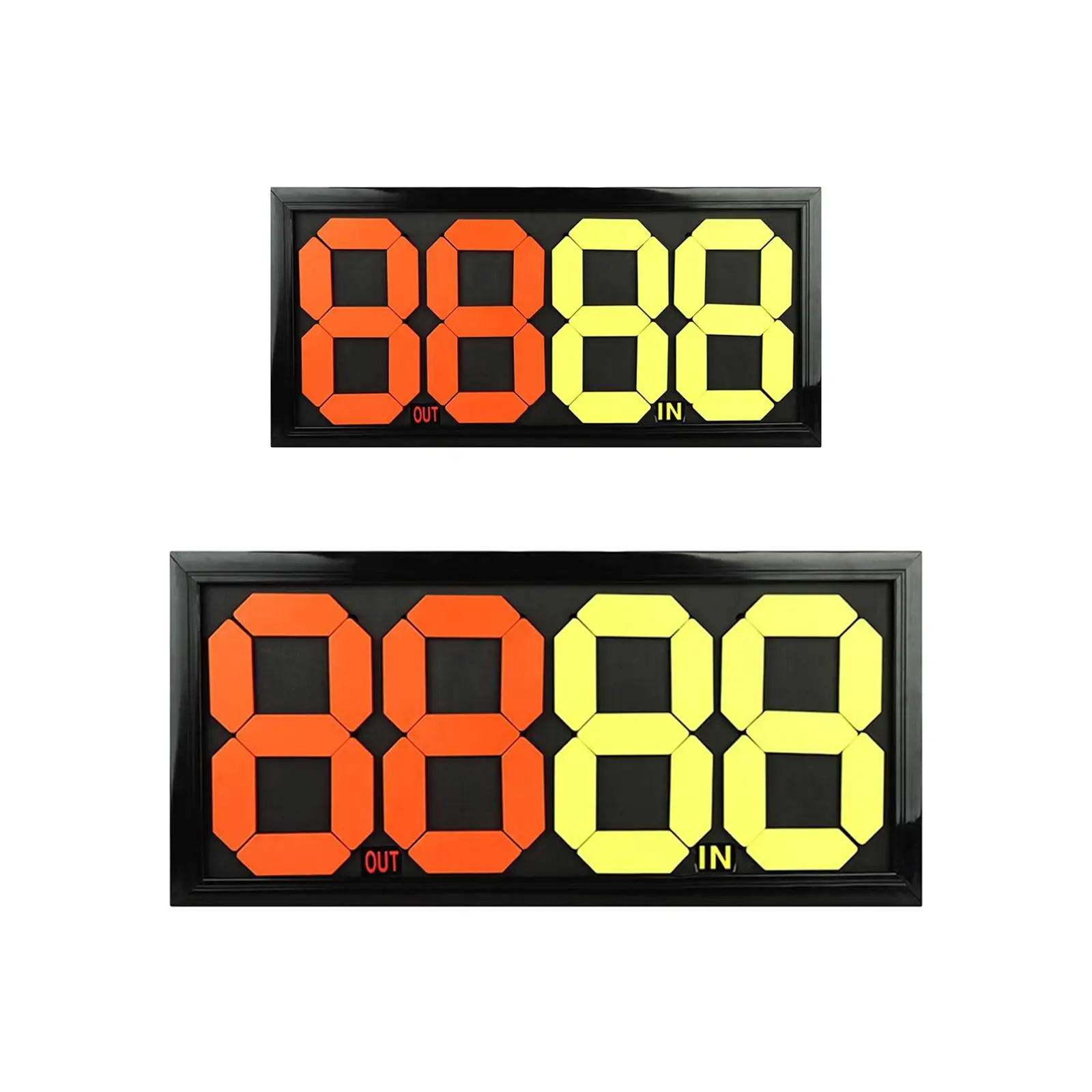 

Football Substitution Card Fluorescent Display Practical Durable Professional Referee Scoreboard Soccer Substitution Board