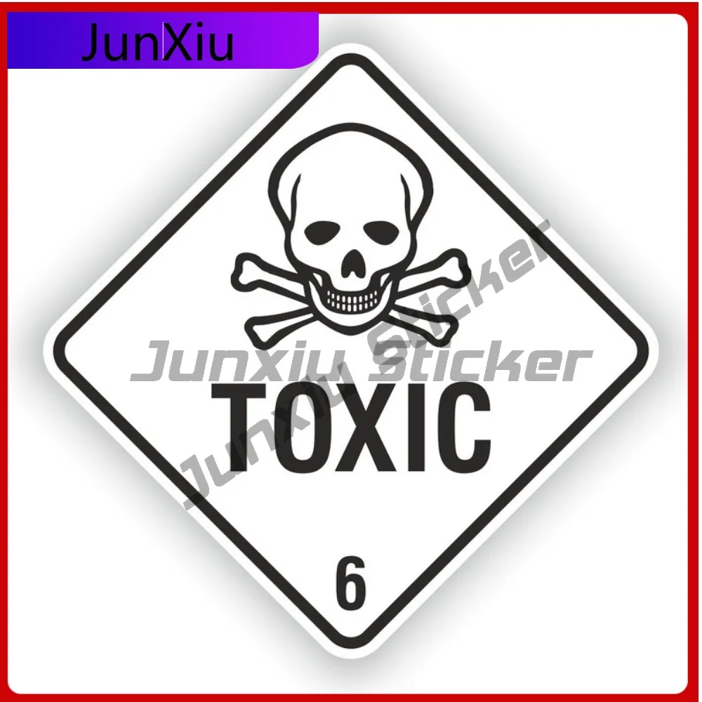 

Toxic Warning Sticker Pictures Waterproof Decals Motorcycles Bumper Moto Stickers Decoration Out Door Car Sticker Cover Scratch