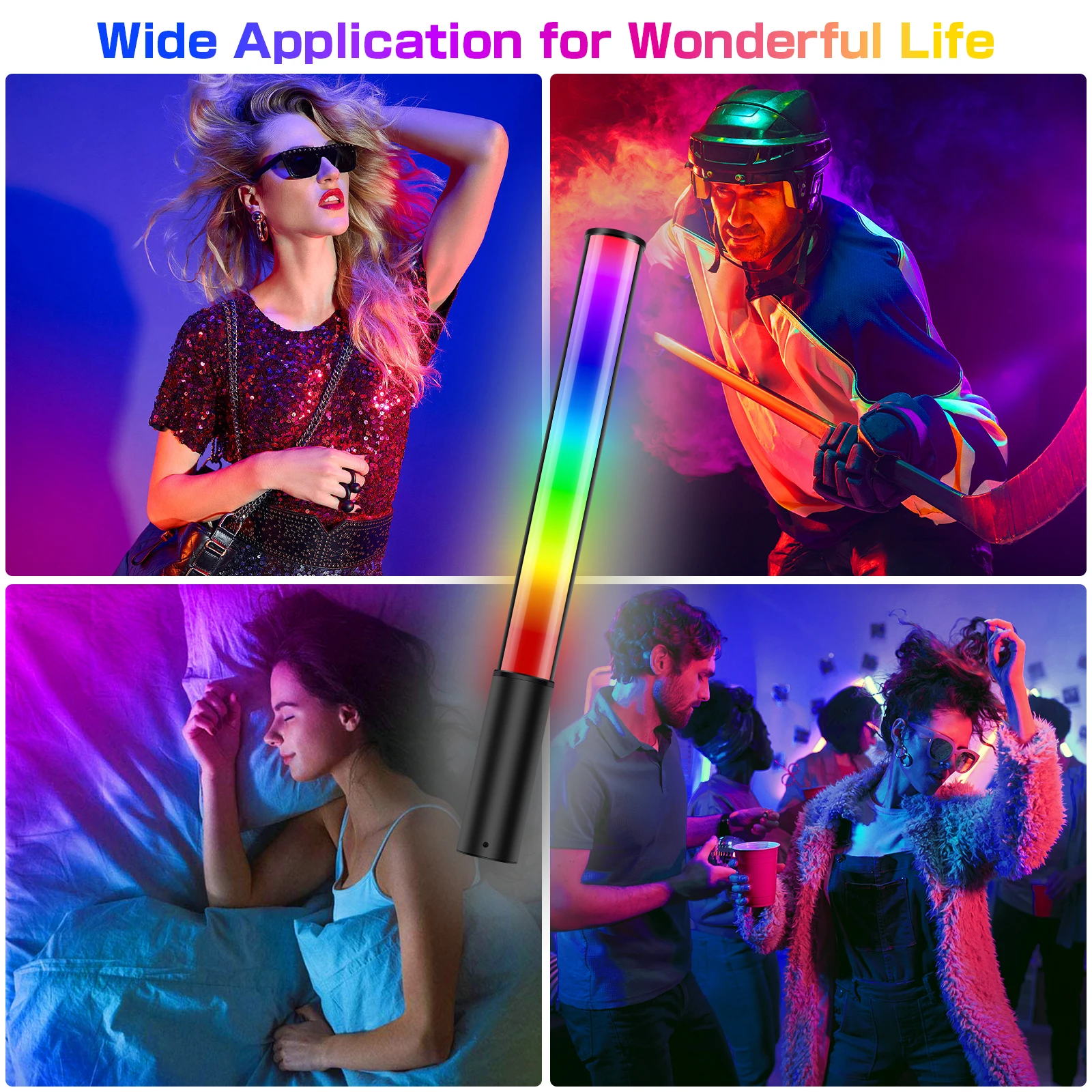 LUXCEO P400S RGB lightbar Wand LED Stick Lamp Colorful CRI 95+ Handheld Shooting lighting  With tripod Photography Studio Set