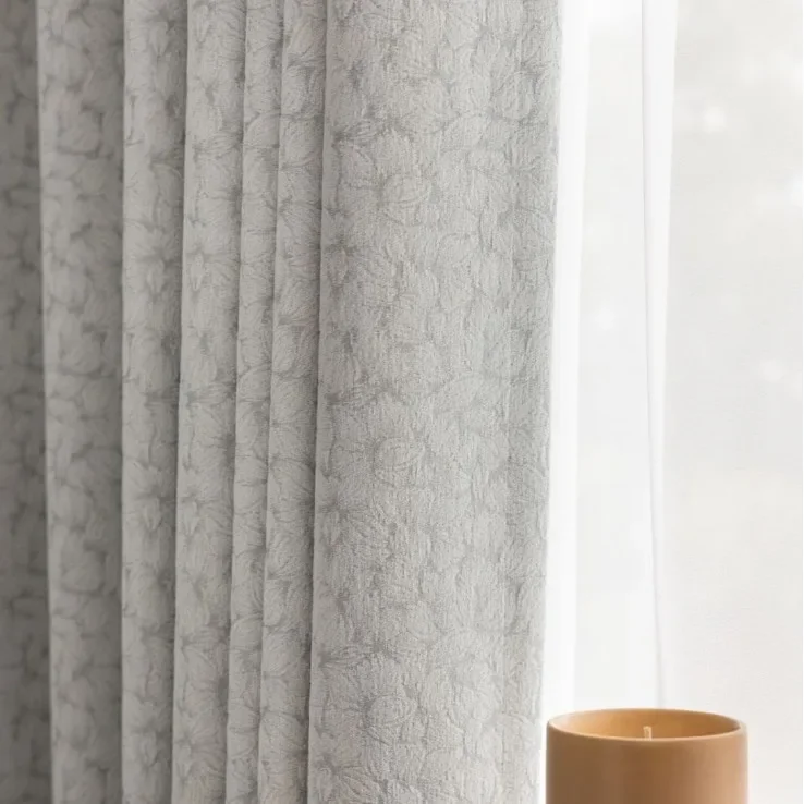 

New French Curtains New Thickened Fully Shaded Chenille Jacquard Modern Simple Living Room Bedroom Balcony Curtains