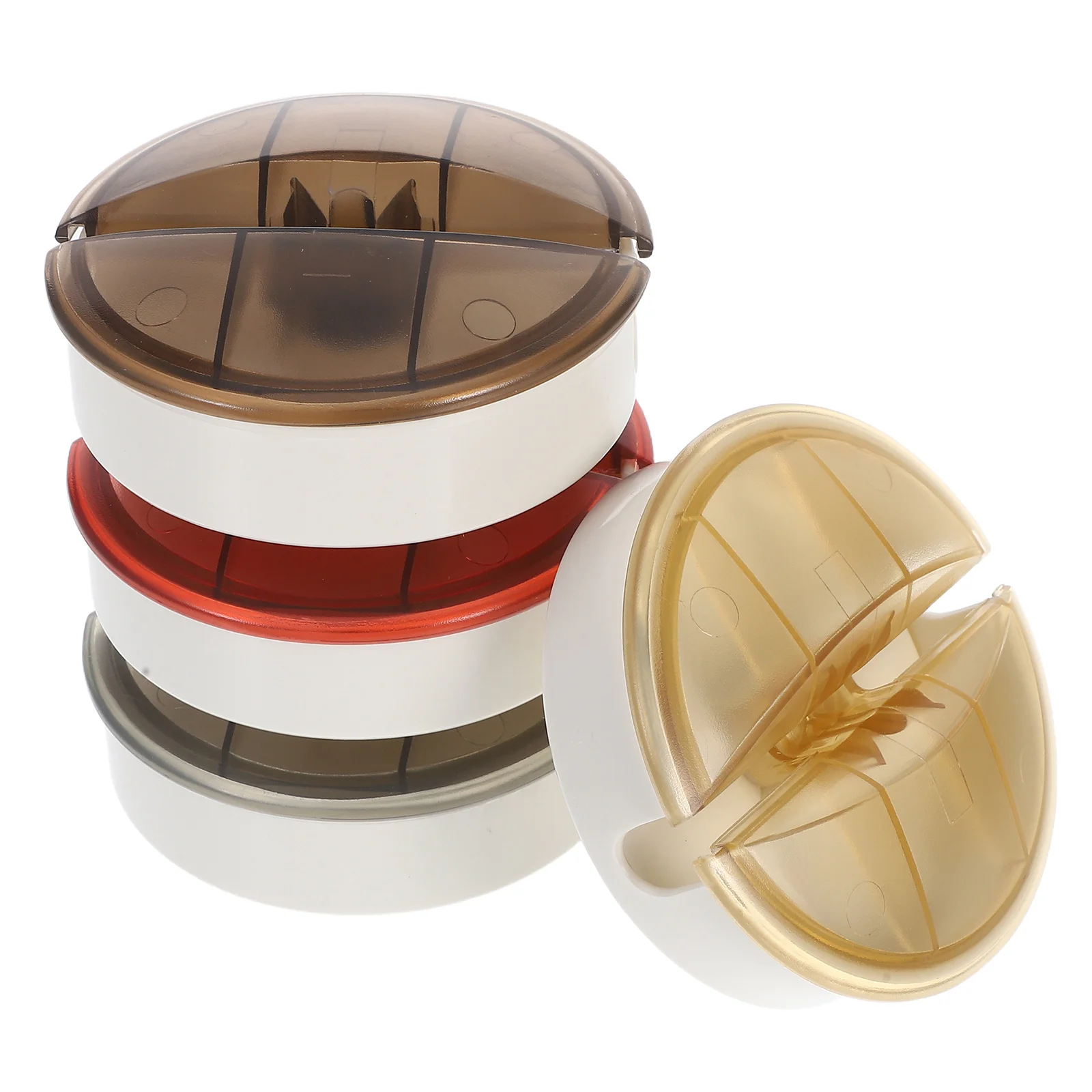 4 قطعة صندوق إدارة سلك الكابل كابل البيانات اللفاف المنظم المحمولة المدمجة سلك تخزين الحل خالية من التشابك #3