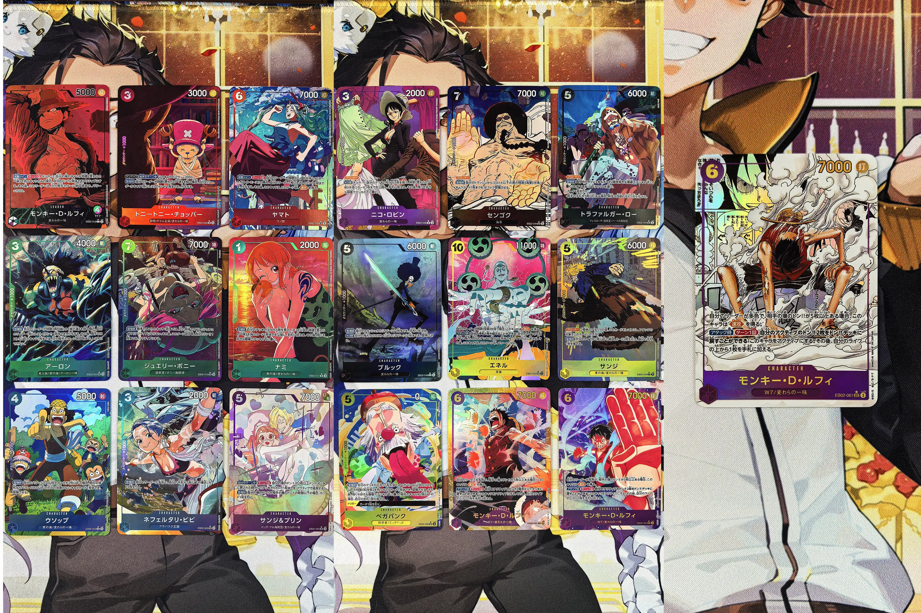 diy-セルフコントロールセット-ワンピース-opcg-ナミ-eb02-モンキー・d・ルフィ-サイン入りトレーディングカード-アニメ漫画ギフト