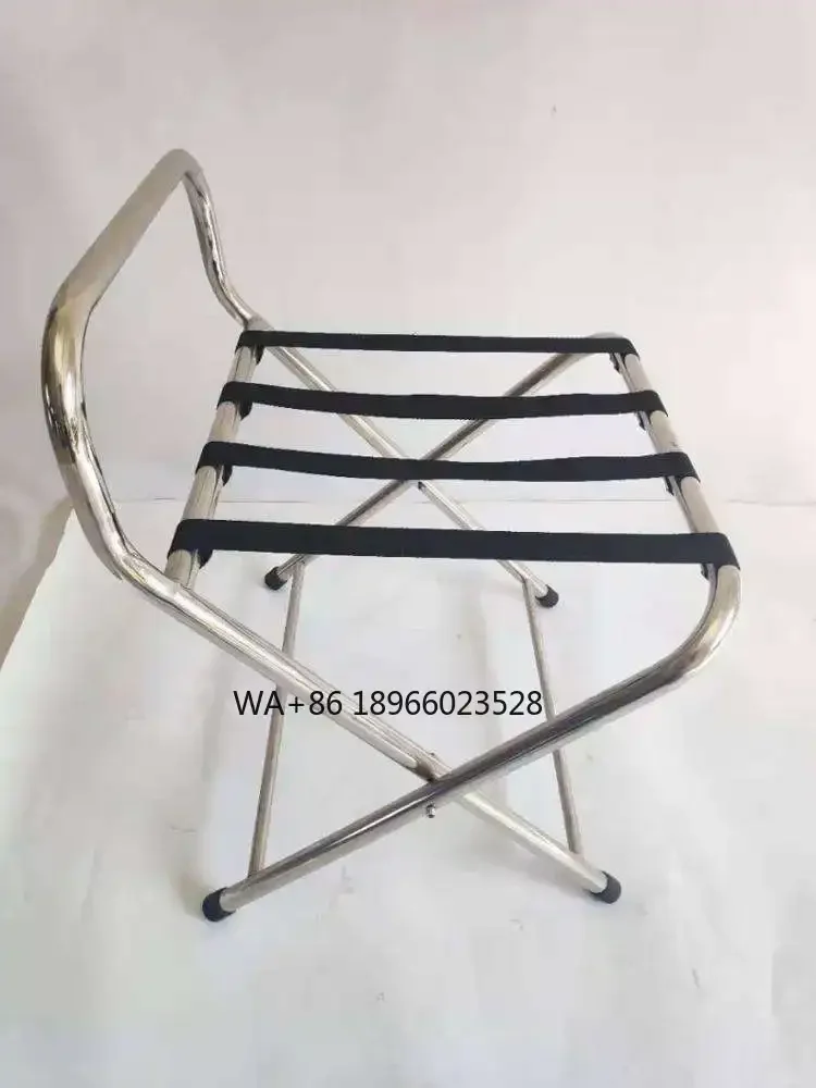 Steel Universal Luggage Rack With Handle Hot Sell Hotel And Restaurant Stainless