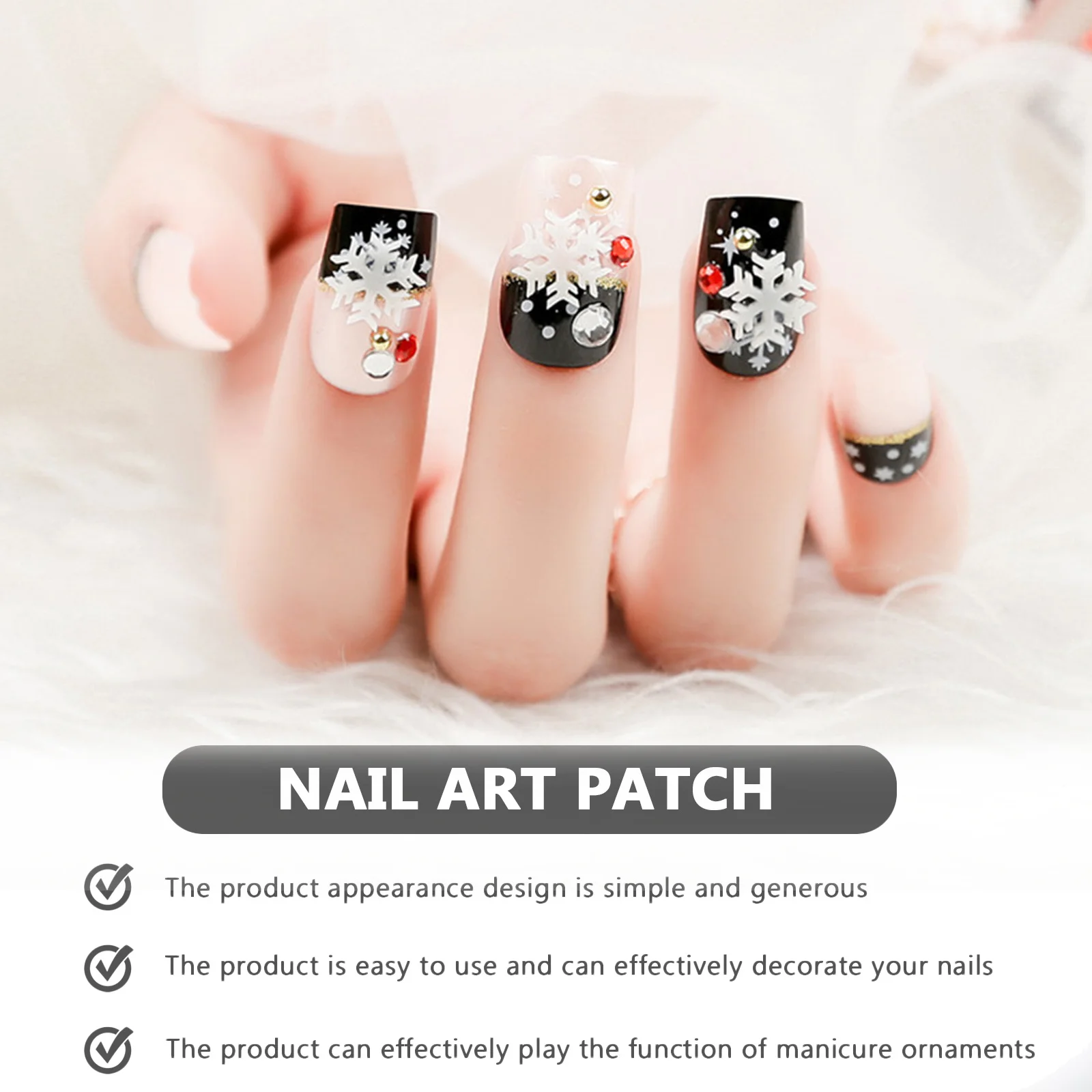 

48 Pcs False Nails Stick on for Women Glue Colorful Press Plastic Full Cover Fake