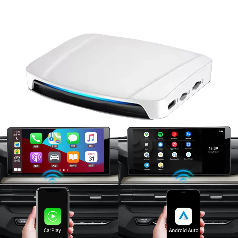 tbox uhd android 13 8+128 carplay ai box USB-C HD-Port wired to wireless carplay adapter android app magic carplay box