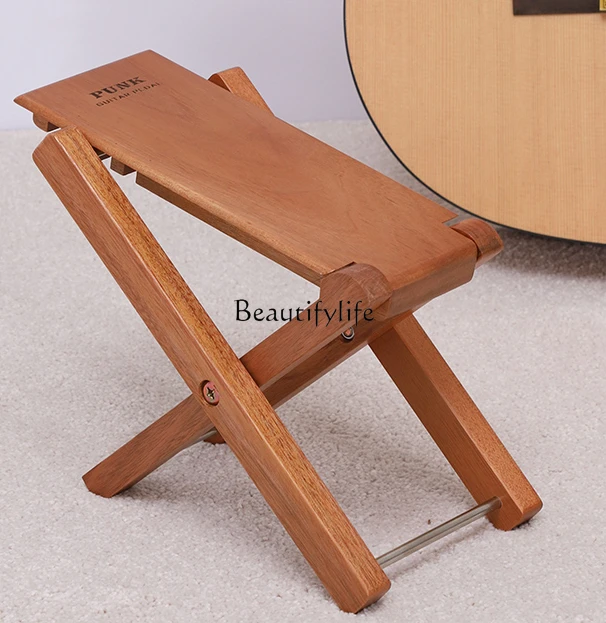 Solid Wood Classical Guitar Pedal Lifting Foot Stool