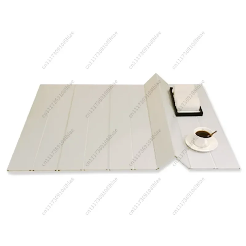 No Punching Foldable Bathtub Cover Waterproof Dustproof Board Bathroom Spa Bathtub Shelf