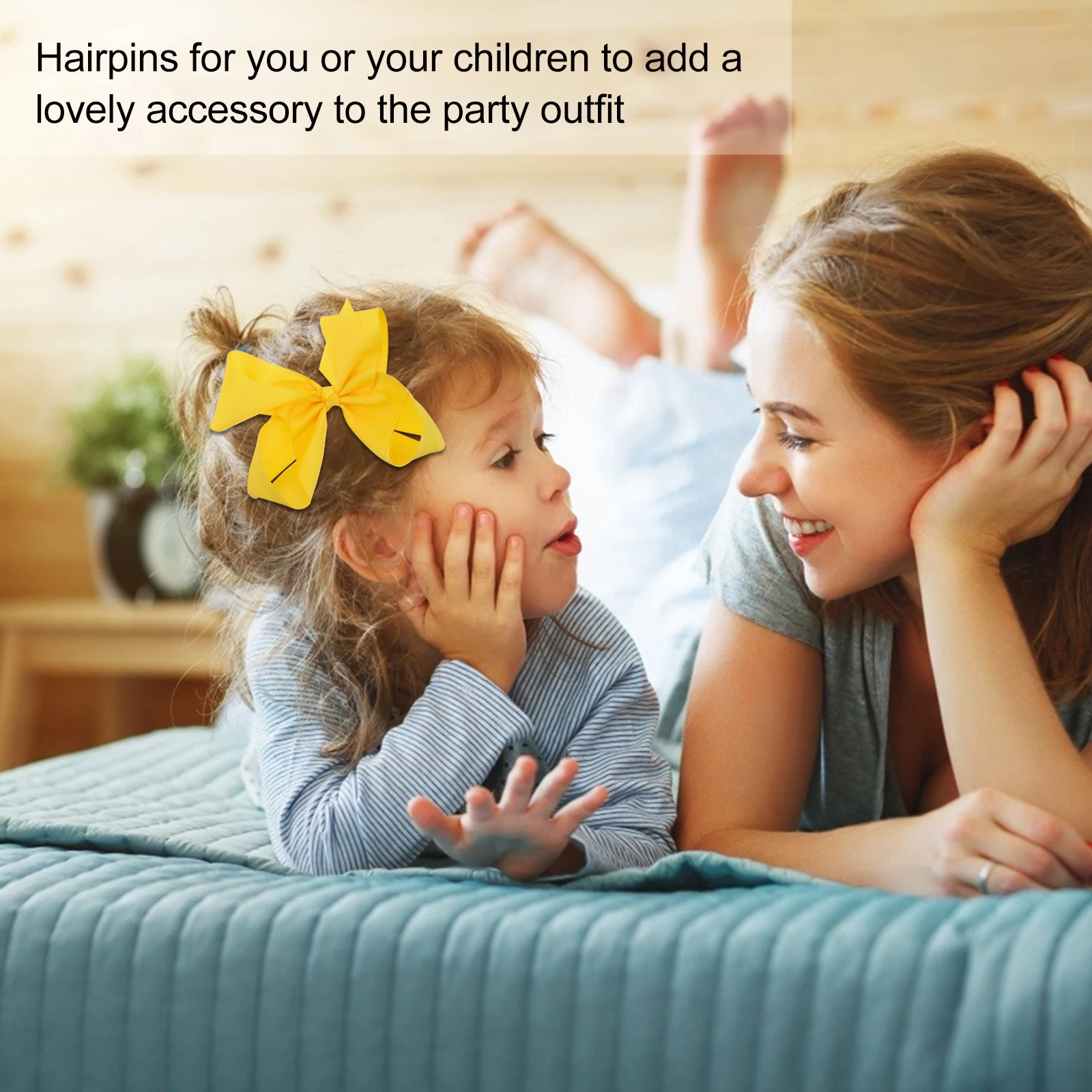 

5 Pcs Headgear Cute Bow Hair Clip Bow Clips Kids Accessories Polyester Ribbed Belt Daily Decoration Delicate Pin