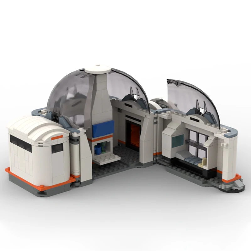 

620 шт. MOC Exo Base Hab 2 модули науково-фантастическое модульное здание DIY образовательная модель блоки игрушки на день рождения подарок сборка для детей