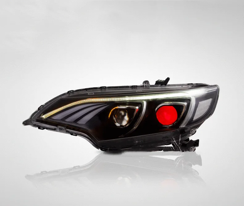 Car LED Daytime Running Light Streamer Turn Signal Indicator Headlight Assembly Front Lamp High/Low Beam For Honda Fit 2014-2020