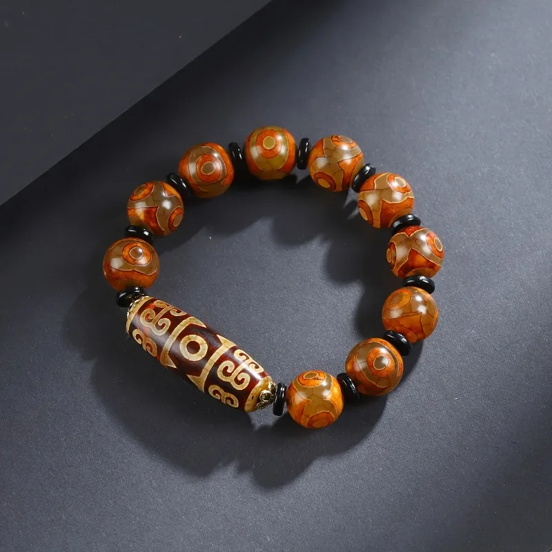 

Браслет из бисера Dzi — браслет из натурального агата