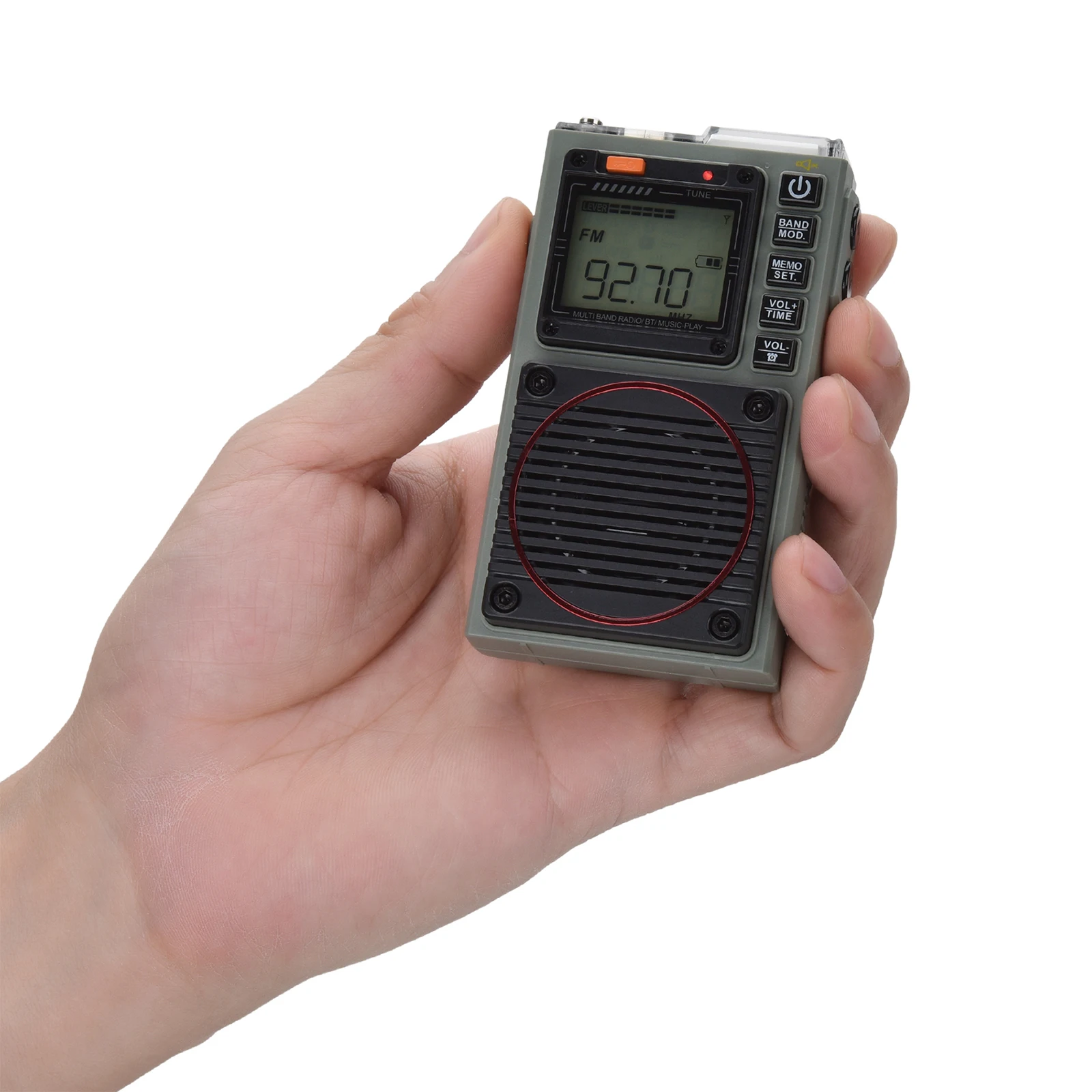 FM Radio Digital Portable Stereo Speaker MP3 Audio Player High Fidelity Sound Quality Radio set