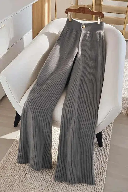 

Прямые трикотажные брюки с высокой талией, женские мягкие бархатные длинные брюки, осенне-зимние новые утягивающие широкие брюки CQ132