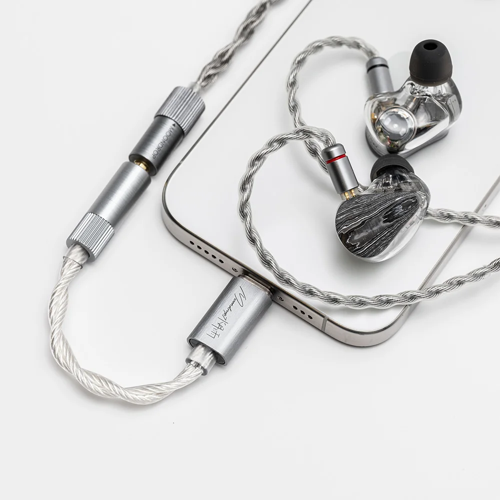 Moondrop ECHO-A USB DAC decodificador portátil amplificador de auriculares amplificadores IEM dongle móvil tipo C a adaptador de 3,5mm