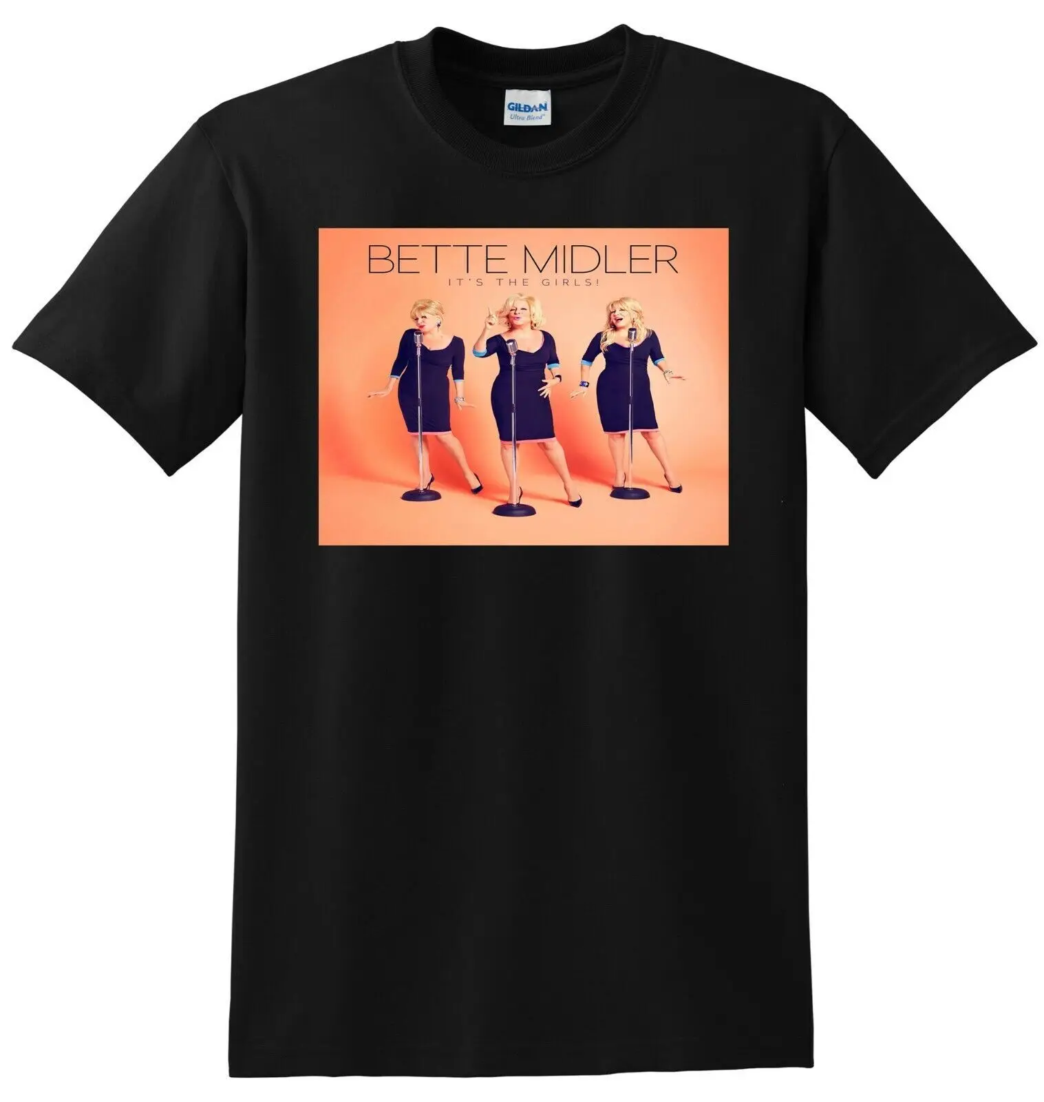 BETTE MIDLER T SHIRT its the girls vinyl cd cover SMALL MEDIUM LARGE XL