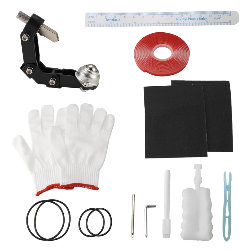 A11E-Arc Glass Bottle Cutter DIY Tool Portable Quick Glass Cutting Kit,Square & Round Bottle Cutting Machine With Accessories