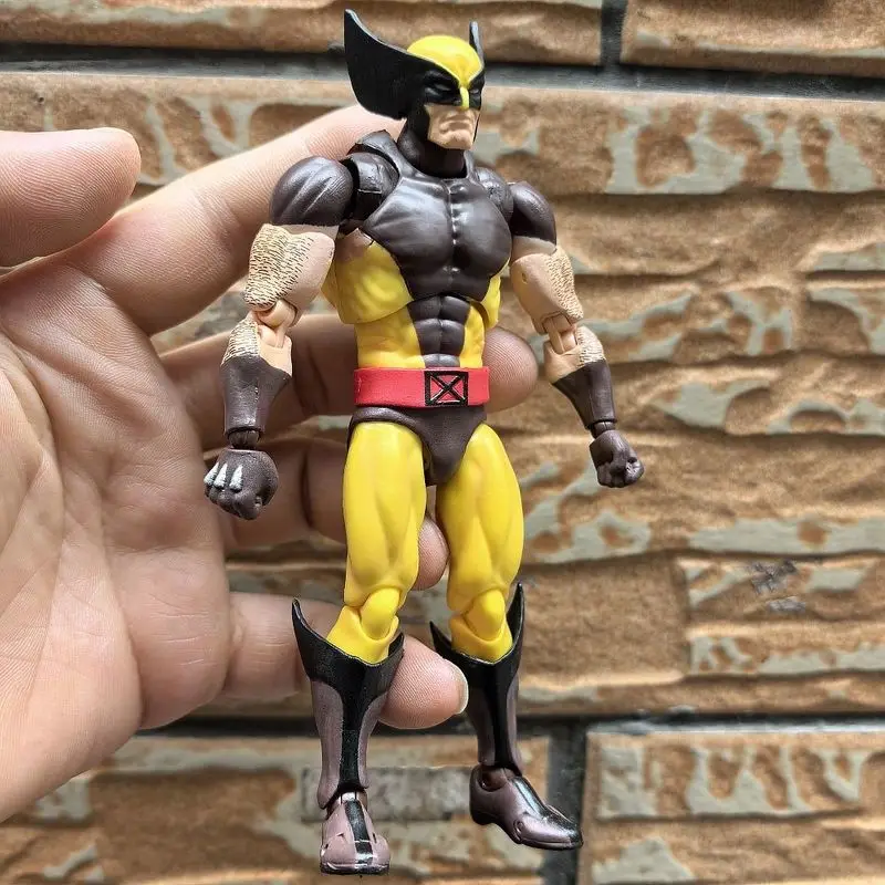 2025 brinquedos ct quentes wolverine mafex 138 figura marrom 096 azul quadrinhos ver amarelo x-men anime figura de ação estatueta presentes personalizados brinquedo