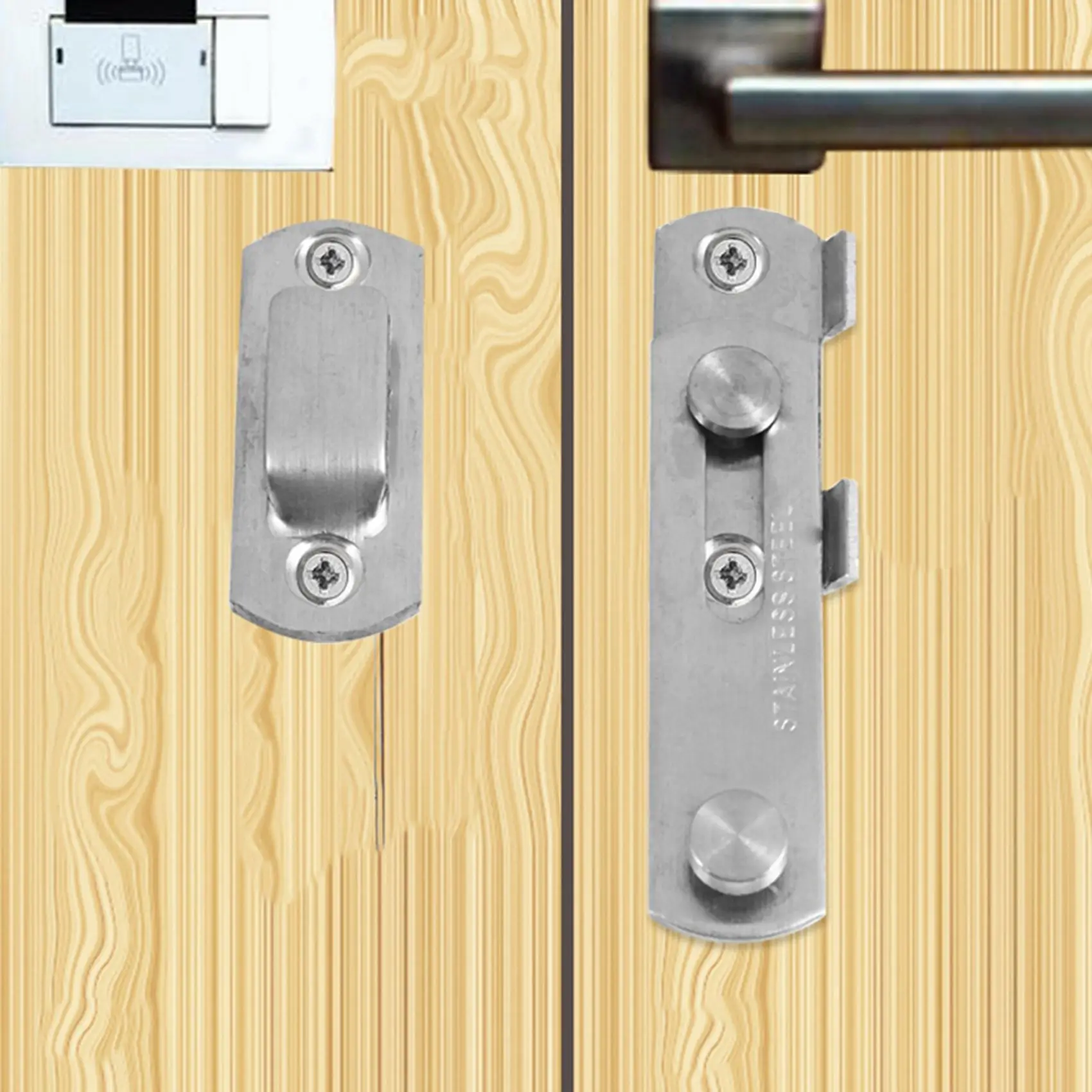 2X Hasp Latch METAL Hasp Latch Lock Sliding Door Lock For Window Cabinet Fitting