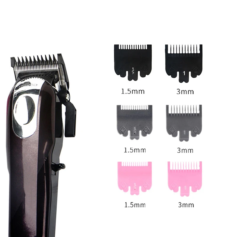 2Pc Elektrische Push Shear Accessoires Limiet Kam Kapsalon Olie Hoofd Remklauw Haar Clipper Positionering Kam Haar Styling Limiet Kam