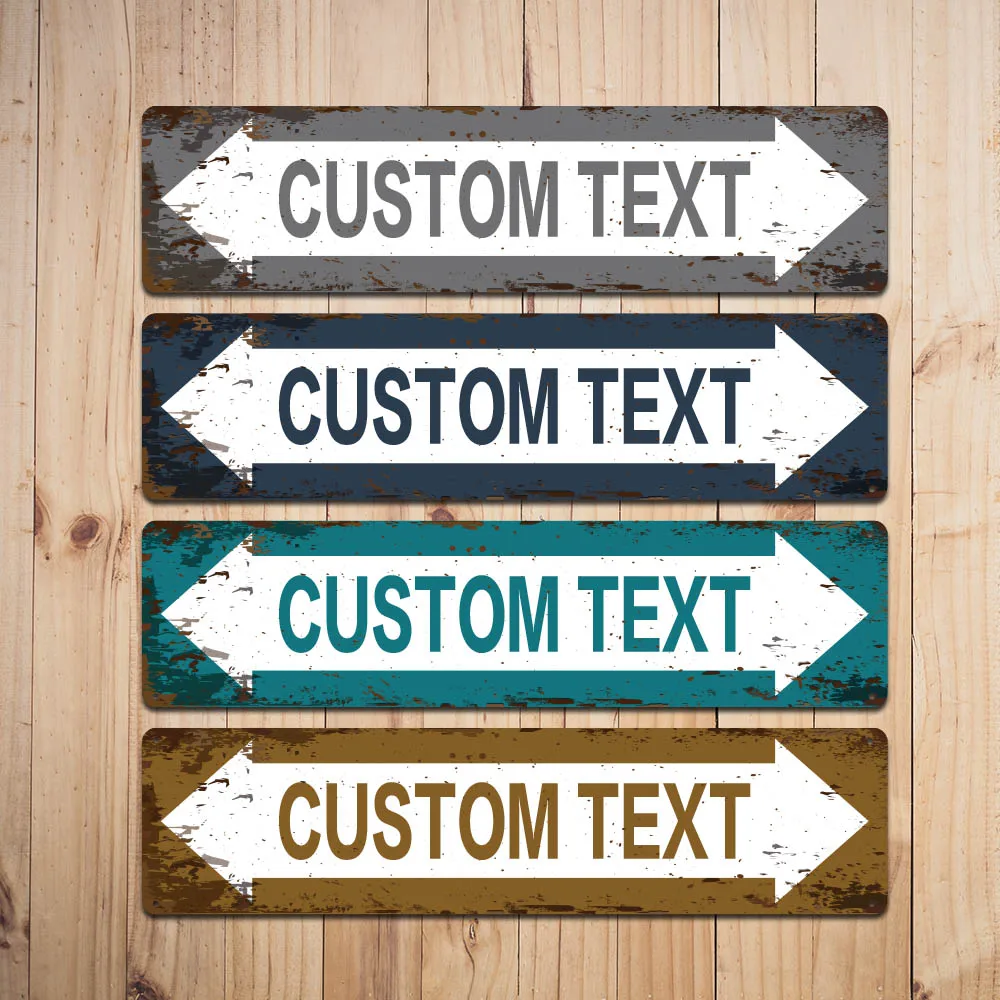 

1pc 4 styles sliver/blue/cyan/yellow Personalized Text Iron Wall Signs Metal Wall Plaque For Kids Rooms Diy Home Decoration