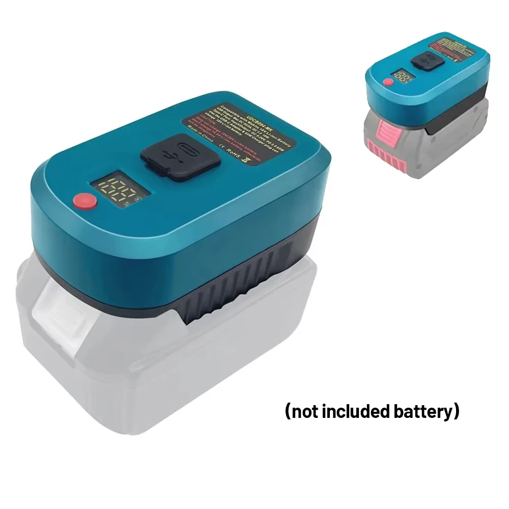 

Адаптер для быстрой зарядки аккумулятора для Makita/Bosch для Milwaukee/Dewalt в аккумулятор с интерфейсом USB Type-C входной выход