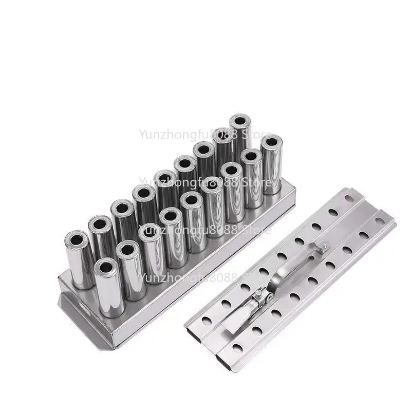 

18 Cups Double Flavor Stainless Steel Ice Cream Cone Mold