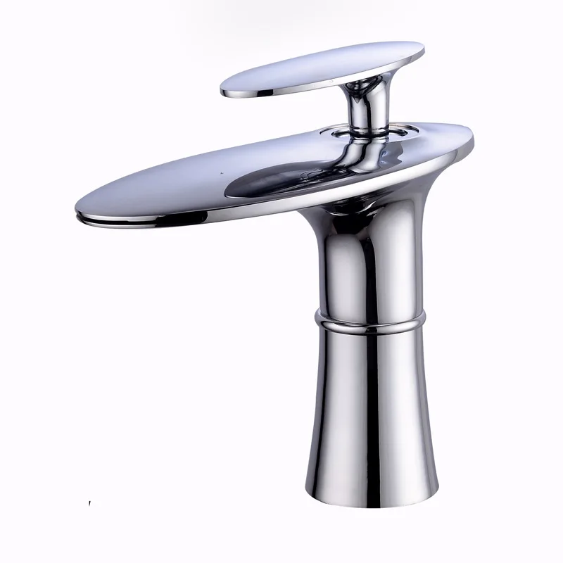 

Hot Taps Basin Sink Mixer Faucet for Black Bathroom Faucet Matte Waterfall Sink Single Handle Hot and Cold Bathroom Basin Faucet