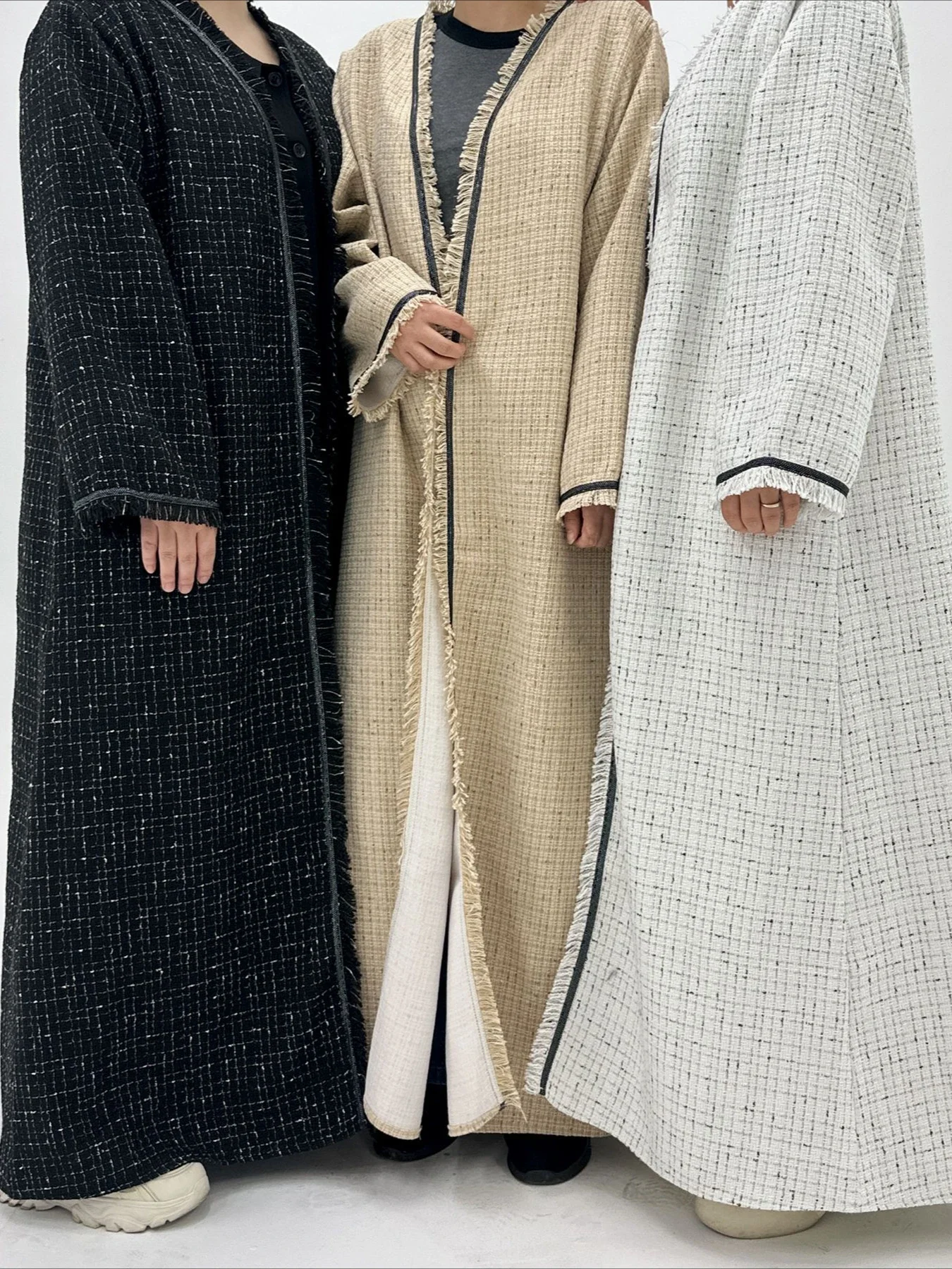 Abaya-Robe longue pour femmes musulmanes, vêtements d'extérieur épais, caftan, Islam Jalabiya, Ramadan, Maroc, Dubaï, Eid, robes d'hiver, 2025