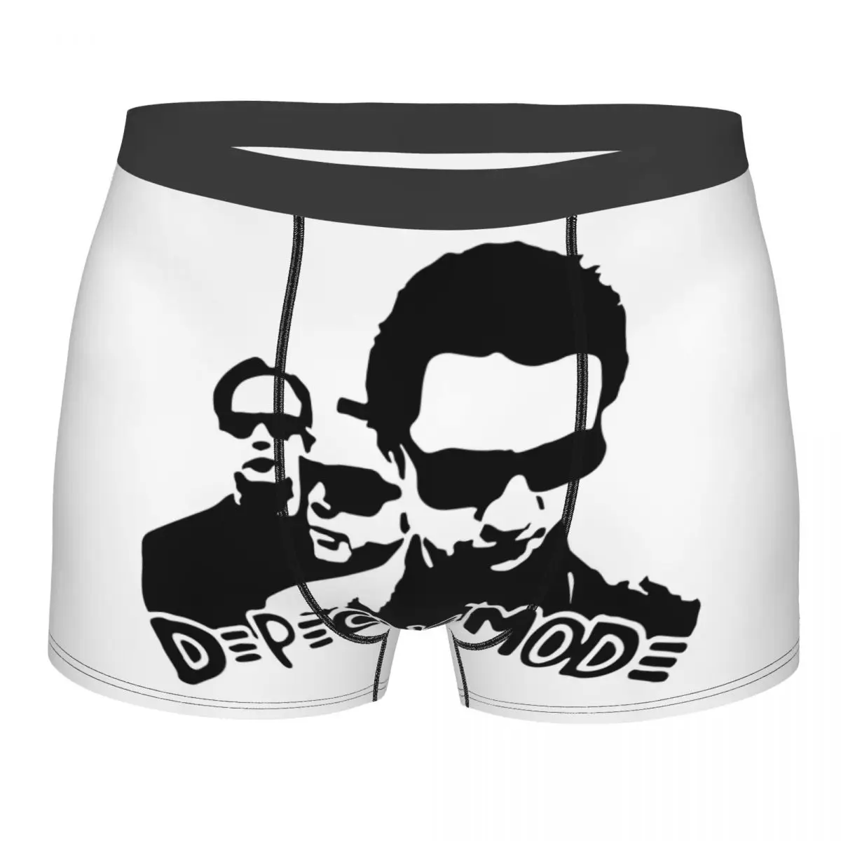 Custom Funny Electronic Rock Depeche Cool Mode Boxers Shorts Panties Men's Underpants Comfortable Briefs Underwear