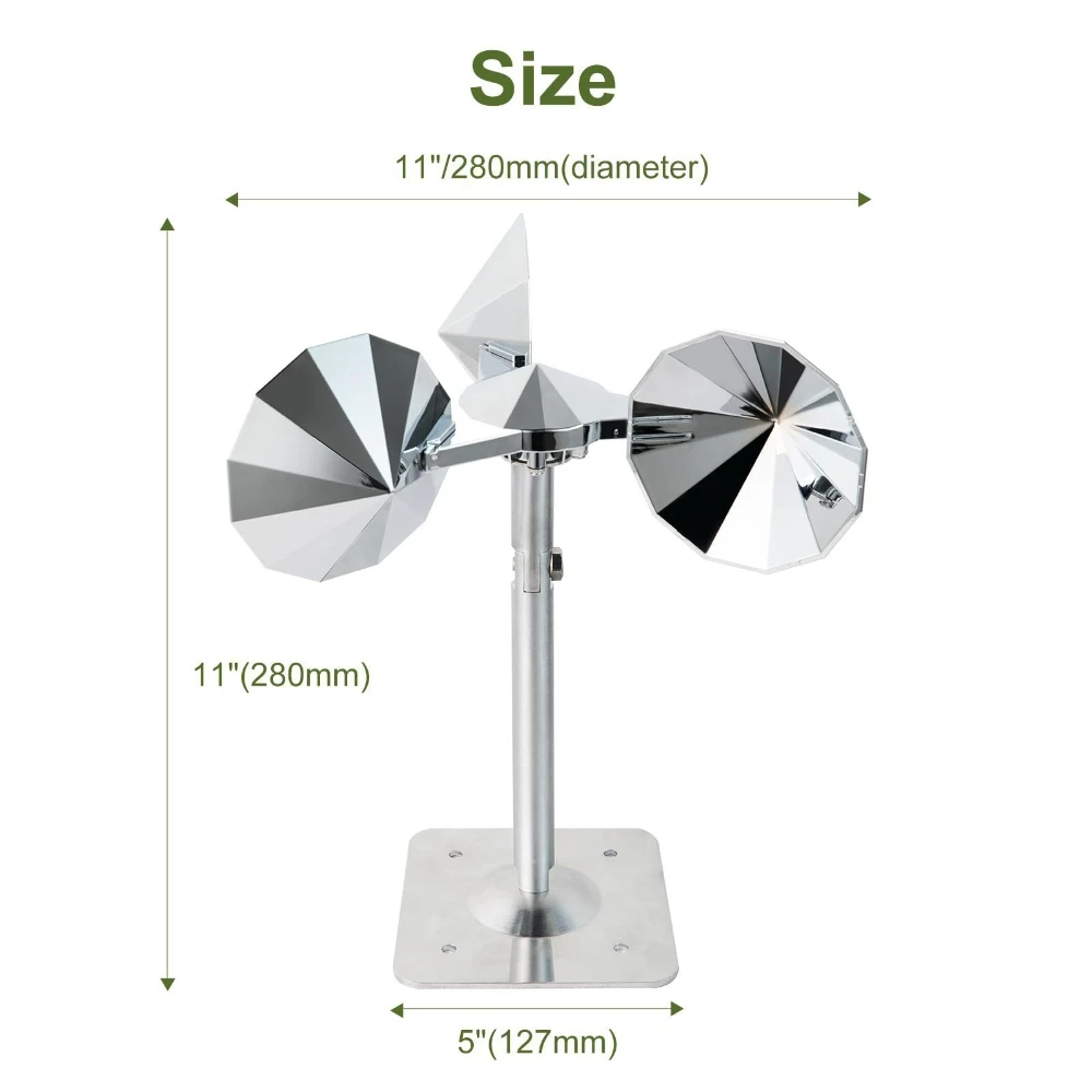 Bird Scare Reflective Devices Wind Swivel Repellent Anti-birds Angle Adjustable Deterrents for Balcony Garden Farm Yard & Boats