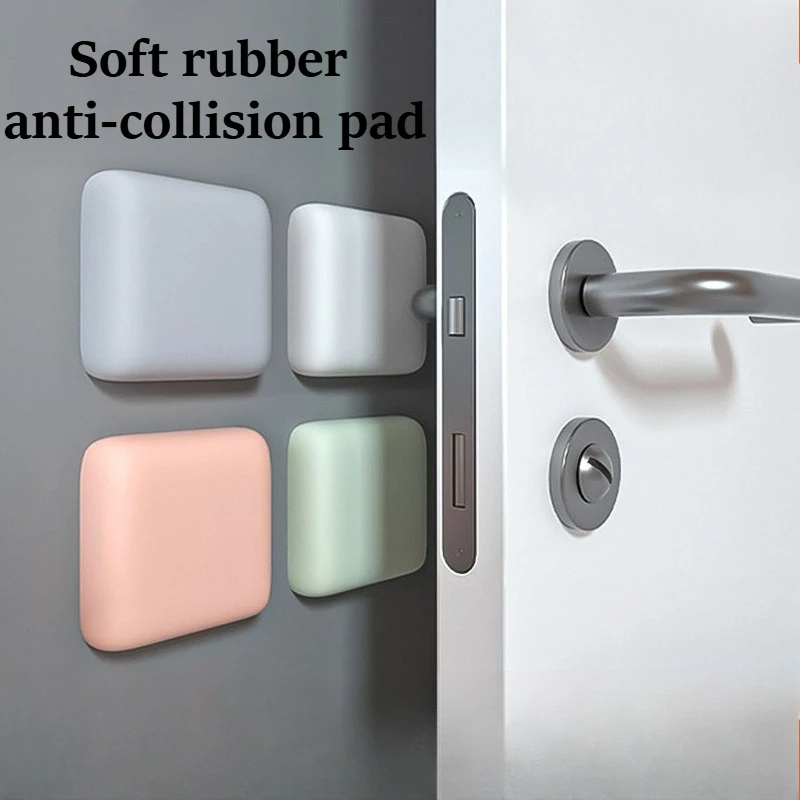 1Pc Silicone Door Handle Anti-Collision Pad, Soft Door Stopper for Wall Protection, Silent Bumper Cushion, Anti-Knock Impact Pad