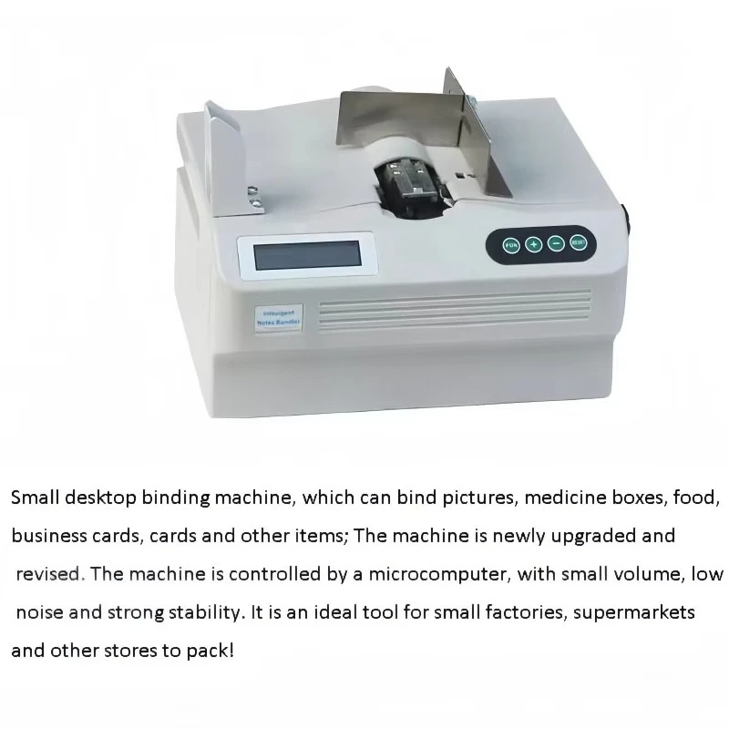 Intelligent Banknote Bundling Tool Currency Paper Belt Strapping Machine Automatic Currency Paper Binding Wrapping Machine