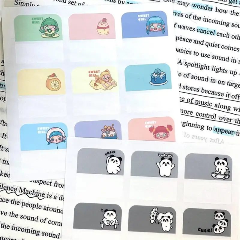 Gradient Sticky Notes Loose-leaf Paper Index Stickers Label Stickers Classification Instructions Sticky Strong Bookmark Memo Pad