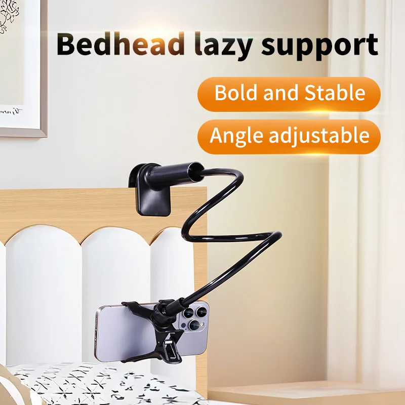 360 °   حامل هاتف لوحي كسول قابل للدوران وقابل للطي