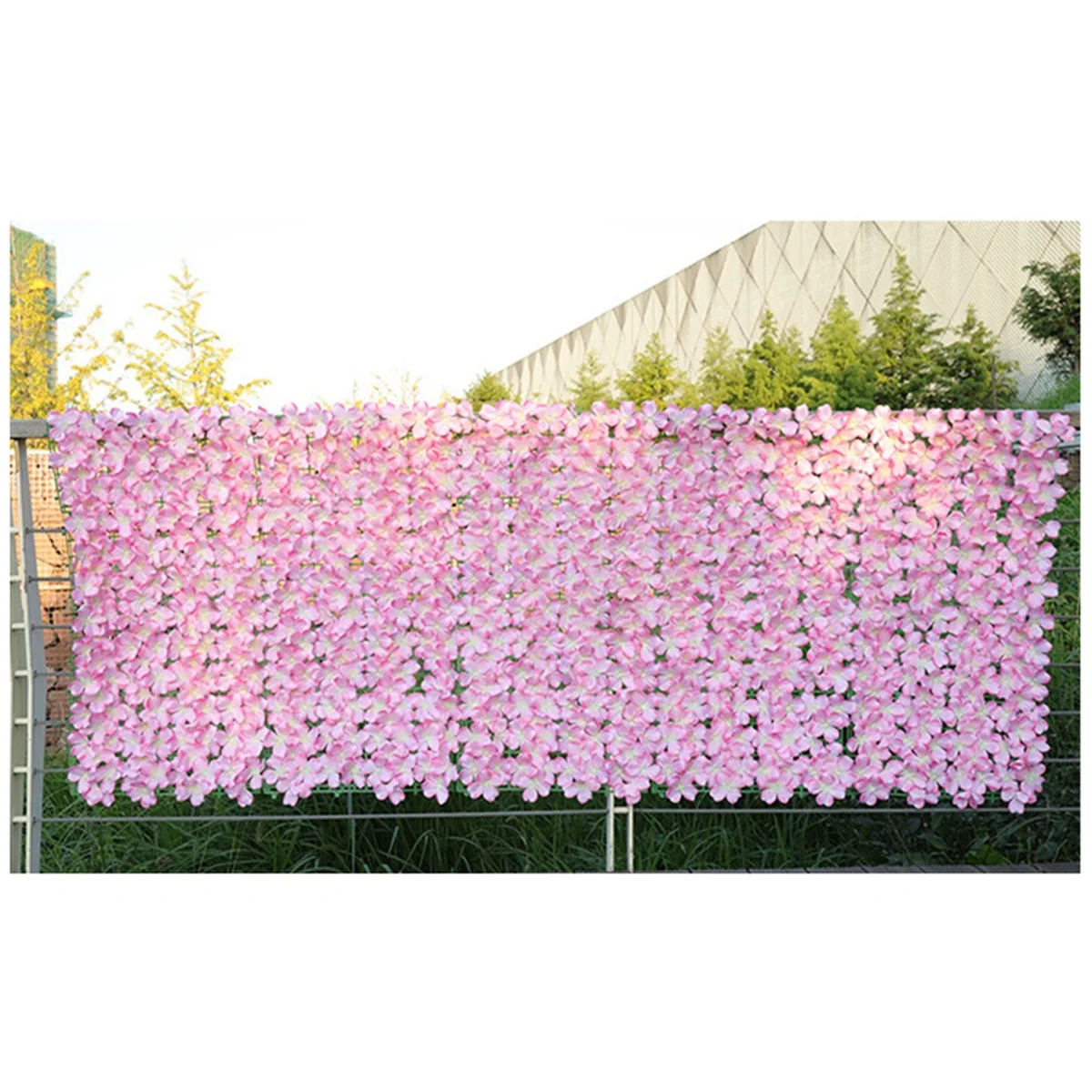 Big Red Hydrangea Artificial Flower Fence Waterproof Petals UV Resistant Wedding Yard Garden Decoration