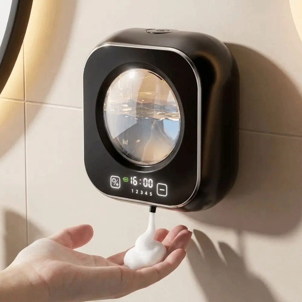 

320ml Automatic Foam Dispenser Touchless LED Display Hand Sanitizer Dispenser Waterproof Refillable Liquid Foam Machine