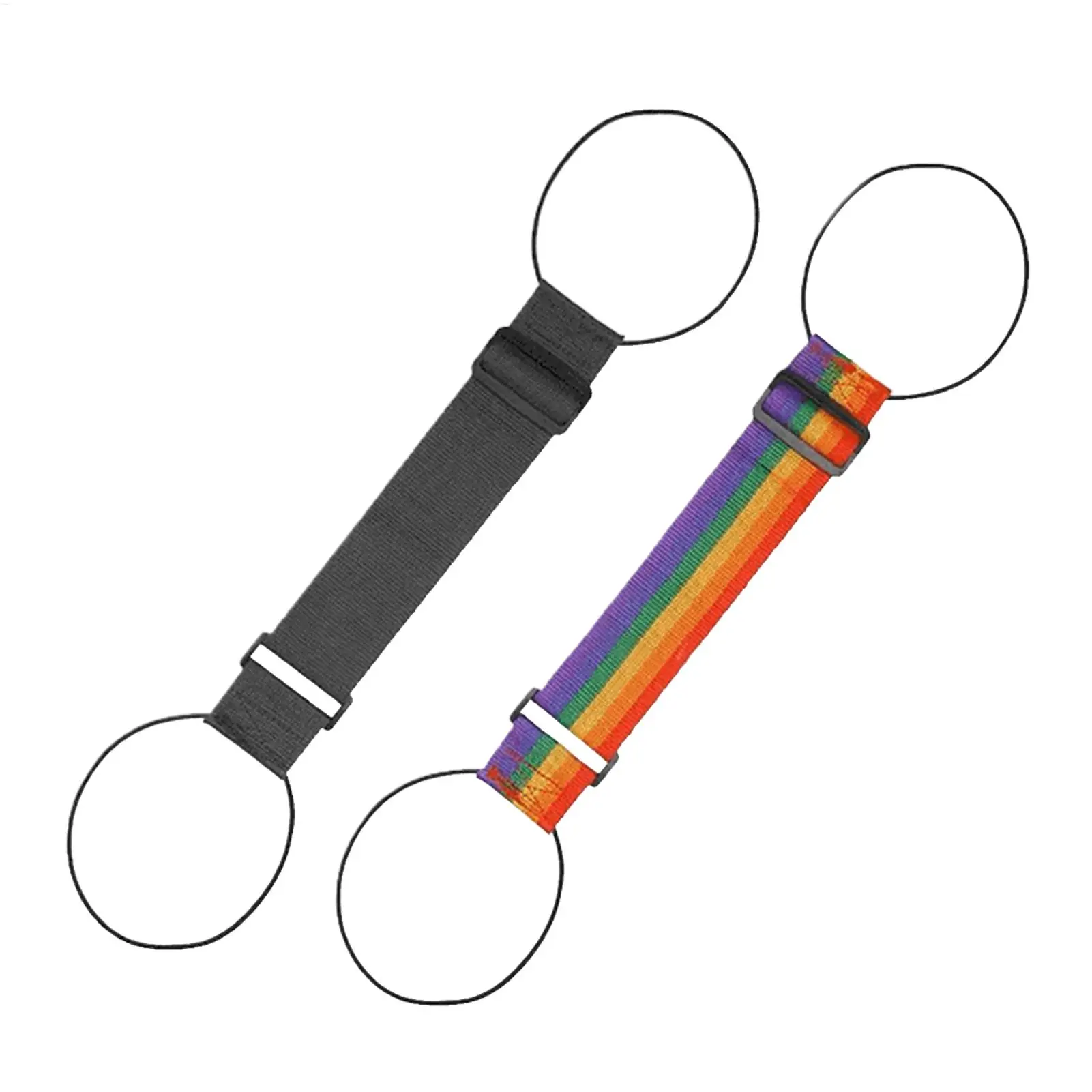 Rainbow Adjustable Luggage Strap 2-in-1 Connector & Anti-Slip Belt to Secure & Carry Multiple Suitcases, Backpacks, Bags