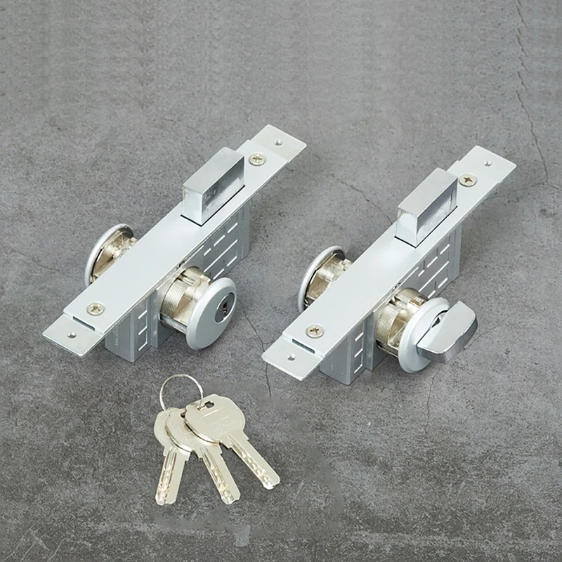 Double Access Door Lock set Secure Pin Latches Two Way Door Lock System Metal for Stability Suitable for 44-46mm Doors