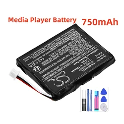 CS 750mAh Media Player Battery EC003 EC007 for Apple iPOD Mini 4GB,6G,M9802,M9806 M9803 M9807 M9804 M9801 M9805 +Tool and Gift